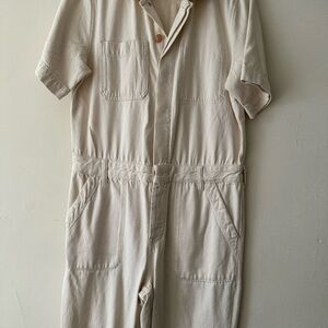 Everlane Cream Jumpsuit